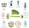 شعار خاص Jade Roller Gua sha set Stone Stone Massager Guasha Massage لتخسيس البشرة رفع الجمال النساء JDK0011655088