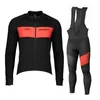 Mens Scott equipe ciclismo mangas compridas jersey bib calças conjuntos de corridas de roupas primavera estilo outono respirável roupa de bicicleta seca y21032511