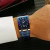 WWOOR Watches Mens Top Brand Luxury Gold Square Wrist Watch Men Business Quartz Steel Strap Waterproof Watch relojes hombre 210329