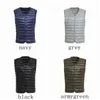 Bang Mens Down Vest Ultra Light Down Vest Men V-Neck Ärmlös Vår Höst Waistcoat Vinter utan krage varm liner 211110