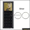 Other Body Jewelry 2021 40Pcs Punk Clip On Ear Without Piercing No Hole Fake Nose Lip Hoop Rings Earring For Women Men Gold Sier Drop Delive