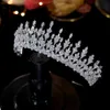 ASNORA Luxury Bride Tiara Wedding Crowns For Women's Crystal Hair Accessories Unique Floral Elements Crown Zircon Jewelry