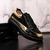 Fashion Men's Casual Shoes Designer Diamond Handmade Lace Up Business Party Loafers Comfortable Breathable Sneakers B39