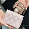 Designer- Dames Souper Mini Perle Minuscules Sacs Classiques Femmes Portefeuilles de poche de poche Luxurys Sac à bandoulière de haute qualité Paquet de collier