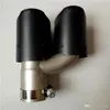 Un par IN 63MM OUT 89MM H Style AK Tubo de escape de carbono mate Akrapovic Car Pipes Tail Tip