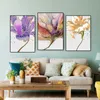 Moderne Blumen Leinwand Wanddekorationen Öl Stil Kunst Cuadros Drucke und Poster Bunte Blumendekor Gemälde für Wohnzimmer