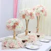 Upscale Wedding Table Decoration Mermaid Flower Stands Candlestick T Station Road Lead Metal Columns Vase Pendulum Props