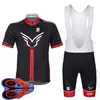 Fieltro Equipo Ropa Ciclismo Transpirable Mens Ciclismo Manga corta Jersey Bib Shorts Set Summer Road Racing Ropa Bicicleta al aire libre Uni286Z