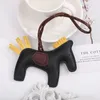 Horse Tassels Keychain PU Leather Pony Charm Pendant for Women Bag Handbag Backpack Ornament Key Chain Auto Car Decoration