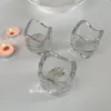 Ljushållare Europeisk Vintage Clear Crystal Holder Centerpiece Pillar Glas Te Modern Bugeoir Bordsdekoration AH50CH