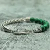 Charm Bilezikler Trendy Paslanmaz Çelik Erkekler Doğal Volkanik Kaya Kaplan Gözler Taş Braslet Punk Link Zincir Braclet Hediye Erkek Arkadaşı Için