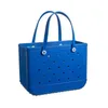 2022 48/36/24cm Women Candy Calps Color Multicury Buckury Beach Beach Bag Bag Silicone Eva Tipe Bag Bag Bare حجم كبير