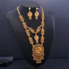 Wando 24K Vintage Afraic Gold Farbe Großes Schmuck-Set Für Frauen Afrikanische Braut Hochzeit Geschenke Mode Schmuck Beste Geschenk h1022