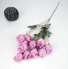 新リストの花シルクファブリックウェディングパーティーホームDIY花の装飾高品質ビッグブーケ工芸の偽の花の家具記事ewa5337