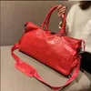 Fashion sports duffle bag red luggage M53419 Man And Women Duffel Bags with lock tag230p