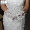 buquê de casamento de cristal mão