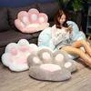 Taille de chaise Paille de Paw Bear Pelucheuse en peluche en peluche Taille de chaise suspendue Chaise de siège Coussin rose dessin animé chat pat pates canapé décor coussin Q0727