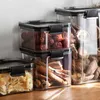 Plastik hava geçirmez teneke kutu mutfak depolama olabilir kapaklı şişeler kavanoz gıda konteyner taneleri çay kahve çekirdekleri şeker kavanozu konteynerler