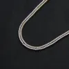 Collier de tennis de tennis de 2 mm 16 "18" 20 "Changement de laiton CZ Gold / Argent Couleur Ifed Out AAA Cubic Zirconia BC210 220218