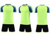 Fashion 11 Jerseys em branco de equipe, costume, treinamento futebol usa manga curta correndo com shorts 0000011
