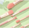 8st / set makeupborstar med separat väska Pulverfundament Blush Blending Eyeshadow Lip Cosmetic Eye Make Up Brush Kit Tool