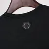 Phillip Plain Designer Mens PP Skull Diamond T Shirts Kortärmad Märke Vår och Sommar Hög O-Neck Kvalitet Skulls Tshirt Tees 15