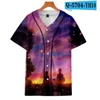 Custom Man Baseball Jersey Przyciski Homme Koszulki 3D Wydrukowana Koszula Streetwear Koszulki Koszulki Hip Hop Odzież Front and Back Drukuj Dobry 060