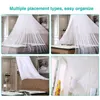 Round Baby Mosquito Net 60*250*900cm Dome Hanging Cotton Bed Canopy Curtain