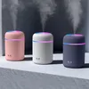 Humidificateur portable 300 ml et bouteille d'encens USB Ultrasonic Dazzle Cup Aroma Diffuseur de voiture Cool Mist Maker Humidificateurs d'air Purificateur avec lumière romantique