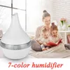 Air Humidifier Essential Oil Diffuser 300ml Ultrasonic Wood Led Night Light Office Home Humidificador Difusor 210724