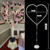 144cm Heart Shaped Balloon Stand Wedding Parties Decorations Love Balloons Wreath Arch Frame Valentines Day Bridal Ballons Deco Party Decora