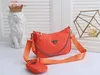 leather Fashion handbags Shoulder Bags Multi pochette accessoires purses Women Favorite Mini 2pcs accessories crossbody bag