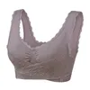 Front Cross Lace Edge No Anello in acciaio Raccogliere biancheria intima 4xl Reggiseno di grandi dimensioni Donne incinte Reggiseno allattamento Biancheria intima sportiva Y0925