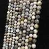 Inteira 100% Natural Dendritic Opal Beads, 6mm 8mm 10mm redondo gema pedra solta contas, branco chrysoprase beads 15.5 "fita completa