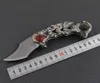 Ny Karambit Claw Knife 440c Grey Titanium Coated Blade Steel Handle Edc Pocket Knives H5430