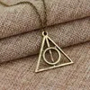 Driehoek Ketting De Dood Hallows Hanger Kettingen Movie Trendy Sieraden Ketting Dames Mannen Mode Accesorios Choker Collares G1206