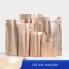 Rose en or sèche et emballage de fruits Sacs Mylar Sacs 100pcs debout en aluminium en aluminium Gift Rangement Emballage Sachets REALABLE