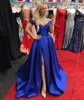 Prom Elegant Lady Off the Shoulder High slits Long Gown Celebrity Dresses Robe Soir E de Mariage Evening Dresses D Mariag Evning