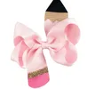 Bambini Bow Hairpin Ritorno alla stagione scolastica neonate matita Accessori per capelli popolari bambini Bow Barrettes 4,5 pollici