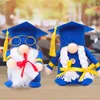 Gnome Graduation Decorations Gnomes Suédois Peluche Nain Poupée Scandinave Graduation Table Ornement pour 2021 Graduation Party GGA4314