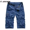 S.ARCHON SPORTING SHONTS MEN NYLON BROSASTABLE ELASTIC JIPPERショートカジュアルファッションストリートウェア戦術軍人男子