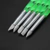 5 x 2 Way Ball Styluses Dotting Tools Silikon Färg Shaper Borstar Pen för Polymer Clay Pottery - Blå
