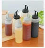 Squeeze Oil Condiment Bottle Plastic Salad Tools Leak Proof Bottles with Twist On Cap Lids Great for Ketchup Mustard Syrup Sauces Dressing