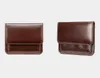 Portefeuilles en cuir de vachette faits à la main pour hommes rétro design européen à couverture courte sac en cuir véritable porte-monnaie personnalisé 6590 comeinu9