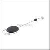 Nyckelringar Fashion Accessories Infällbart PL Key Ring Chain Reel ID LANYARD NAMN TAG CARD BADGE Holder Recoil Belt Clip Classic Keychain Dro