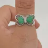 Fashion Colorful Mood Ring Butterfly Shape Color Changing With Temperature Change Feeling Rings