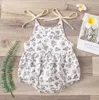 nted suspender rompers nyfödd rund hals triangel romer mjuk bomull barn casual outfits boutique