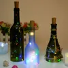 Bottiglia di vino rosso a LED di Natale Fascia luminosa per batteria con pulsante di ricarica USB