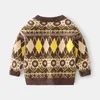 2021 Nieuwe Collectie Herfst Mode Kleding Kinderkleding Baby Boy Casual Sweaters Cardigan Kids Lange Mouw Kleding Ropa Bebe Y1024