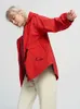 Autumn Women Casual Short Windbreaker Coat Spring Hooded Trench Thin Jacket Loose Red Outwear Retractable Waist 210430